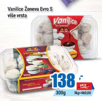 Vanilice Ženeva Evro S