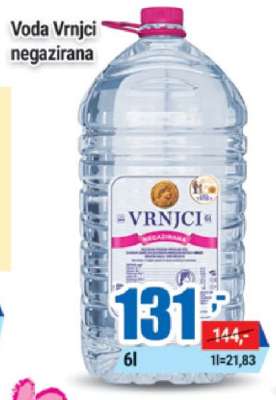 Voda Vrnci negazirana