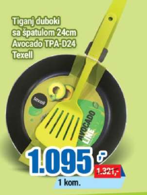Tiganj duboki sa špatulom 24cm Avocado TPA-D24 Texell