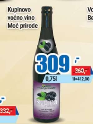 Kupinovo voćno vino Moć prirode