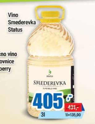 Vino Smederevka Status
