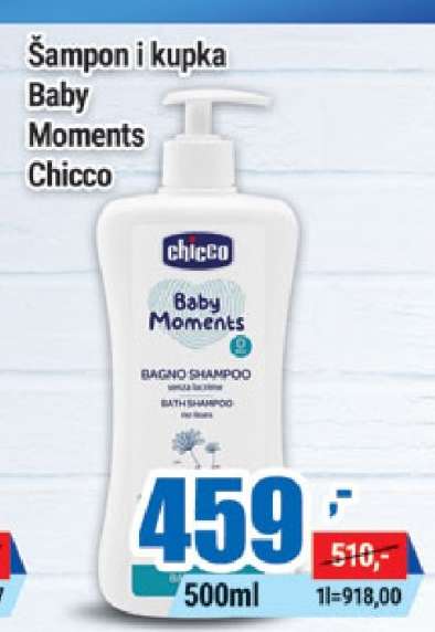 Šampon i kupka Baby Moments Chicco