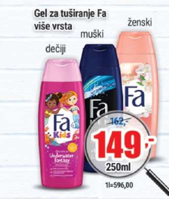 Gel za tuširanje Fa