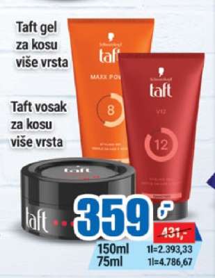 Taft gel za kosu više vrsta