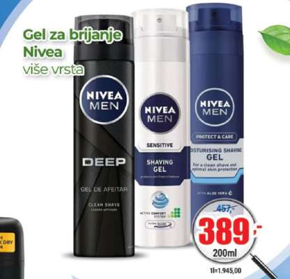 Gel za brijanje Nivea