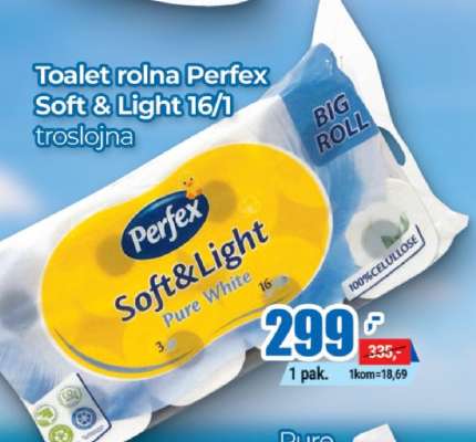 Toalet rolna Perfex Soft & Light 16/1