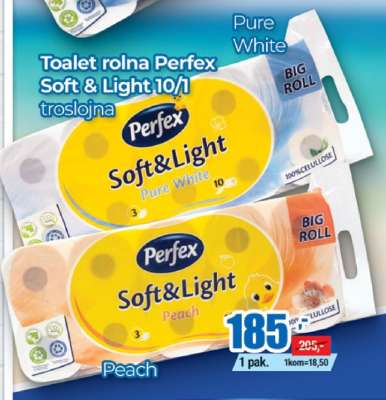 Toalet rolna Perfex Soft & Light 10/1