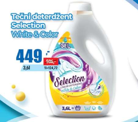 Tečni deterdžent Selection White & Color