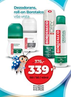 Dezodorans, roll-on Borotalco