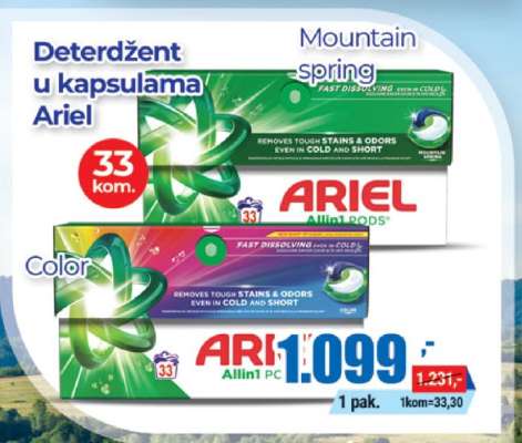 Deterdžent u kapsulama Ariel