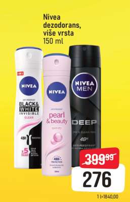 Nivea dezodorans više vrsta 150 ml