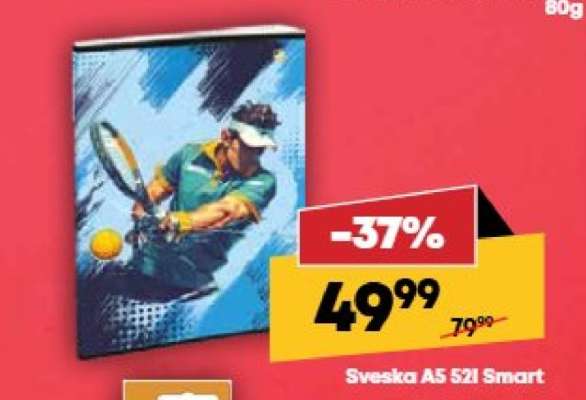 Sveska A5 52l Smart
