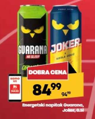 Energetski napitak Guarana, Joker 0.5l