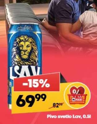 Pivo svetlo Lav 0.5l