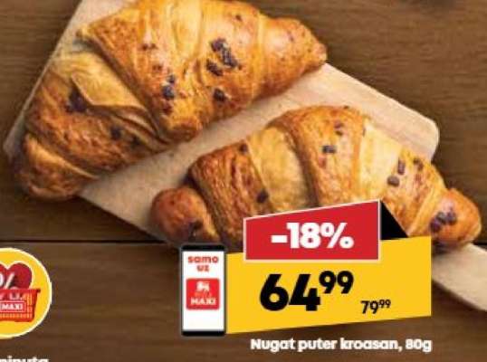 Nugat puter kroasan 80g