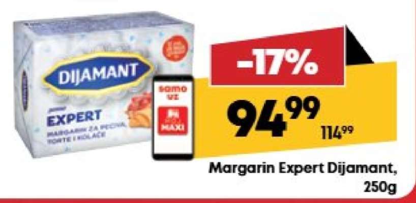 Margarin Expert Dijamant 250g
