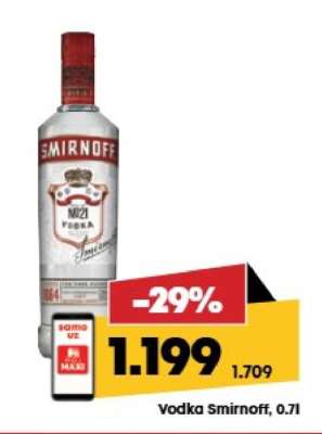 Vodka Smirnoff, 0.7l