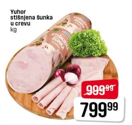 Yuhor stišnjena šunka u crevu