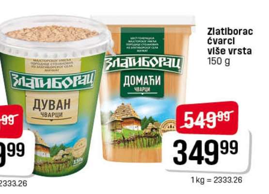 Zlatiborac čvarci više vrsta