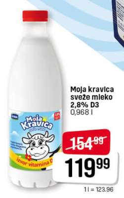 Moja kravica sveže mleko 2,8% D3