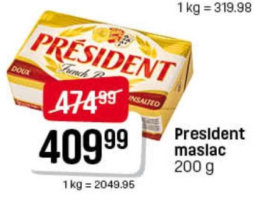 President maslac 200 g