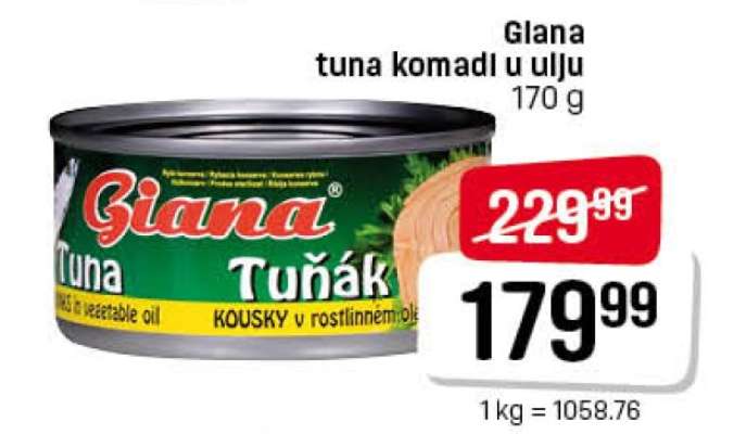 Giana tuna komadi u ulju