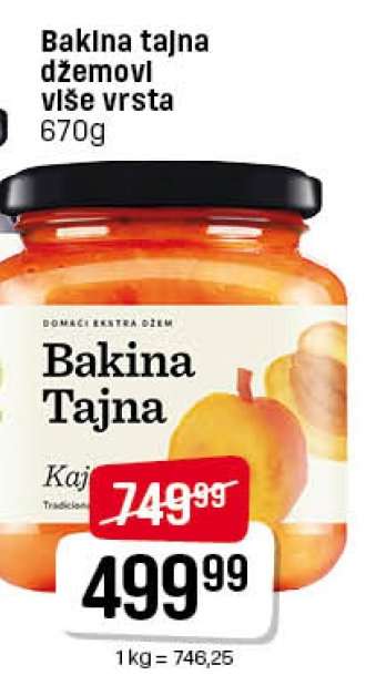 Bakina tajna džemovi više vrsta