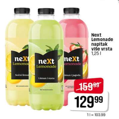 Next Lemonade napitak više vrsta