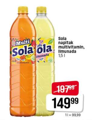 Sola napitak multivitamin, limunada