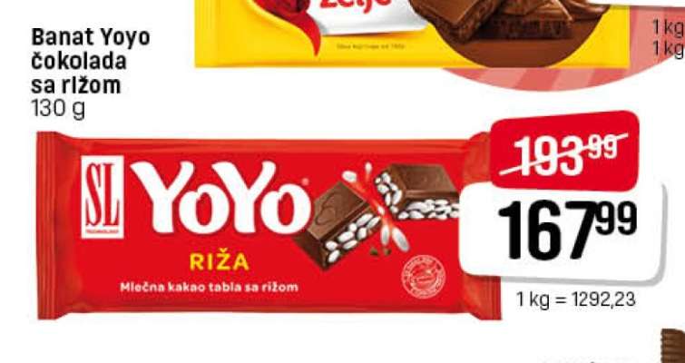 Banat Yoyo čokolada sa rižom