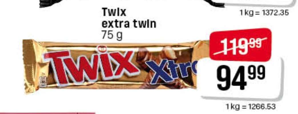 Twix extra twin 75 g