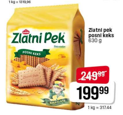 Zlatni Pek Posni Keks