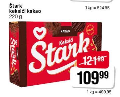 Štark keksici kakao