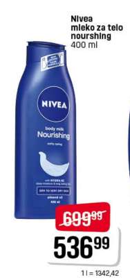Nivea mleko za telo nourishing 400 ml