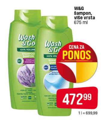 W&G šampon, više vrsta