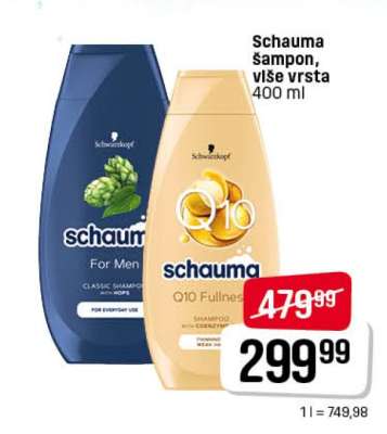 Schauma šampon, vlše vrsta