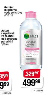 Garnier micelarna voda sensitive 400 ml