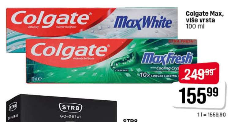 Colgate Max, više vrsta