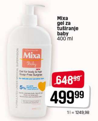 Mixa gel za tuširanje baby
