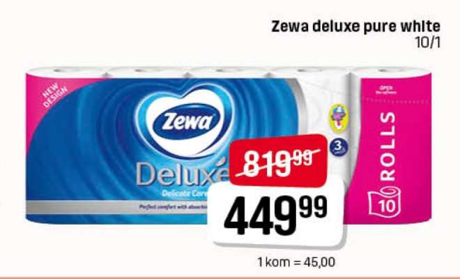 Zewa deluxe pure white
