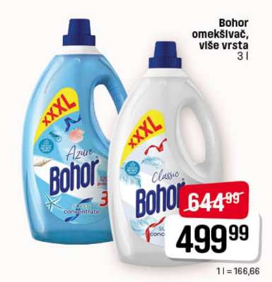 Bohor omekšivač više vrsta