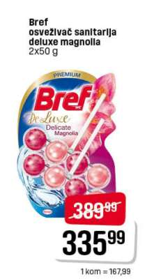Bref osveživač sanitarija deluxe magnolia