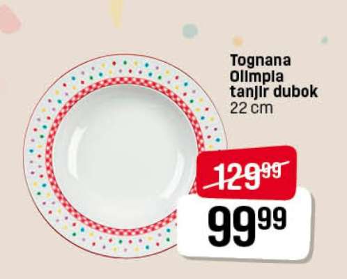 Tognana Ollimpla tanjir dubok