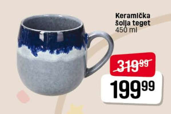 Keramička šolja teget