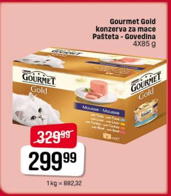 Gourmet Gold konzerva za mace Pašteta - Govedina