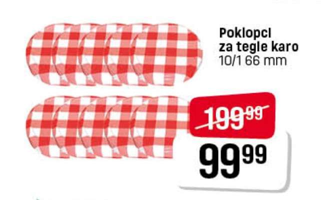 Poklopci za tegle karo
