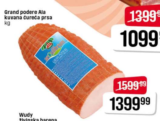 Grand podere Ala kuvaná čurecí prsa