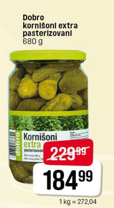 Dobro kornišoni extra pasterizovani