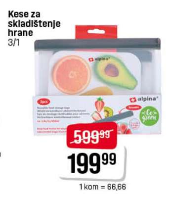 Kese za skladištenje hrane 3/1