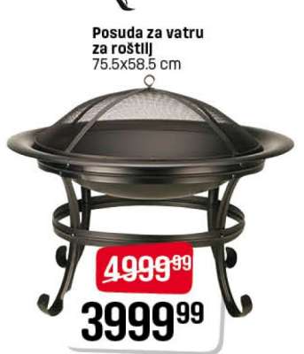 Posuda za vatru za roštilj